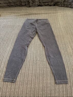 Lululemon Wunder Under High-Rise Pants - Blue Acid Wash Blue Noon  - Size 8